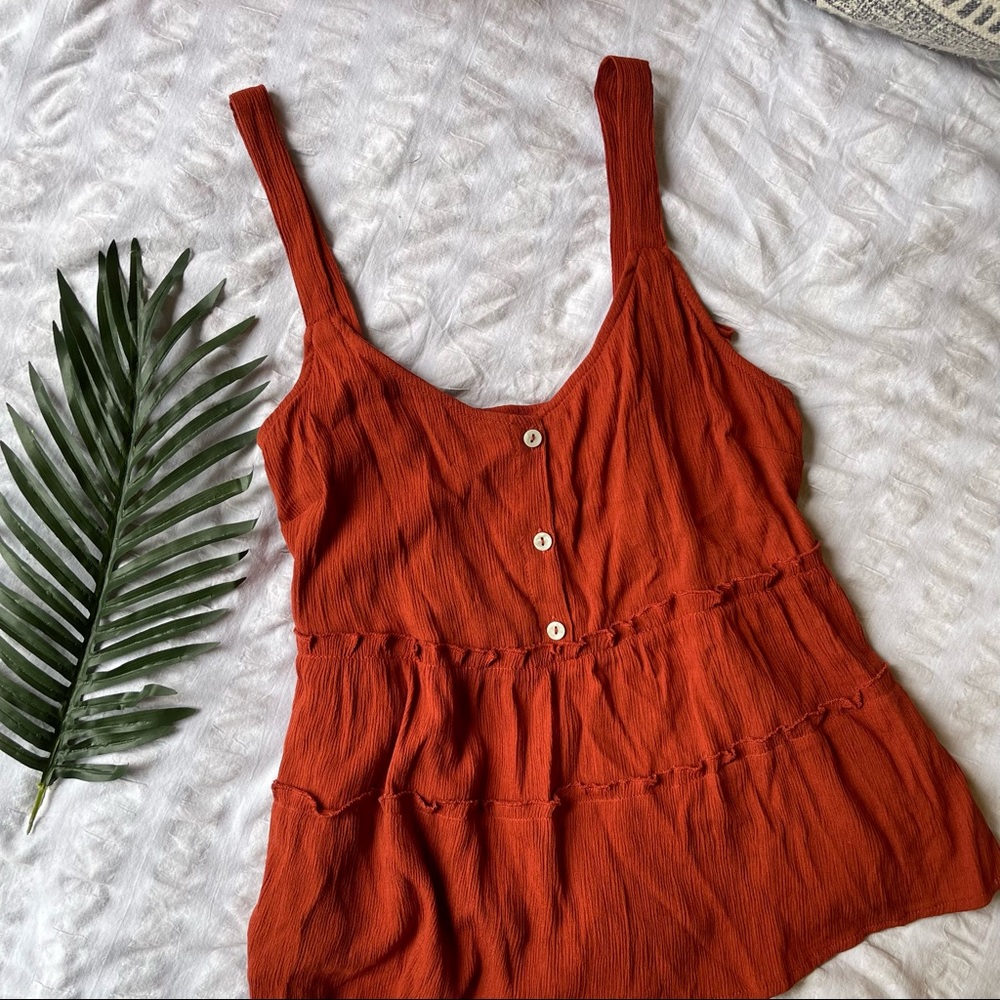 No Boundaries Rust Red Tank Top Size L